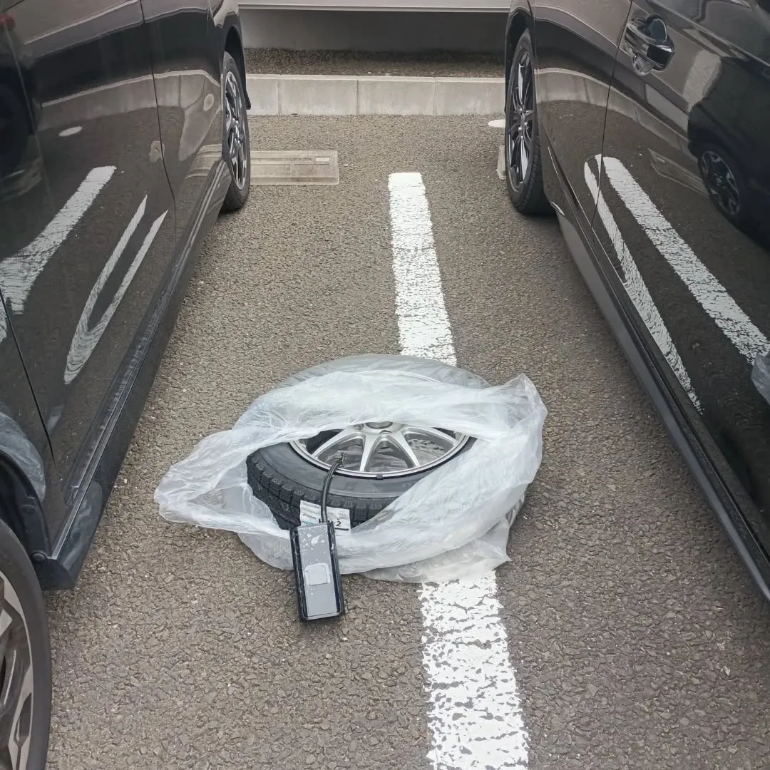 今日も出張タイヤ交換してます!